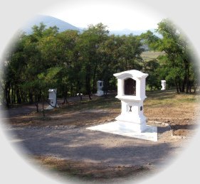Gombos-hegyi K�lv�ria ~ Kreuzweg-Gombosberg,  Hercegk�t