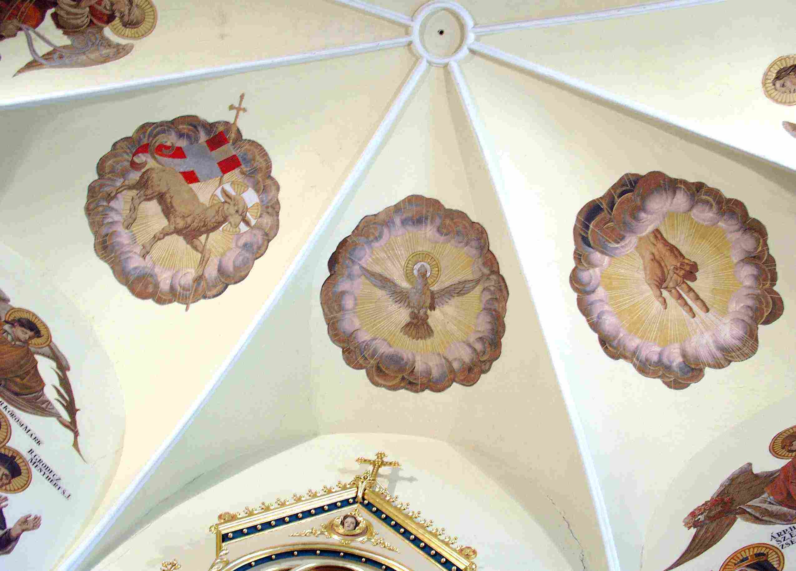 A szent�ly boltozat�nak mai fot�ja