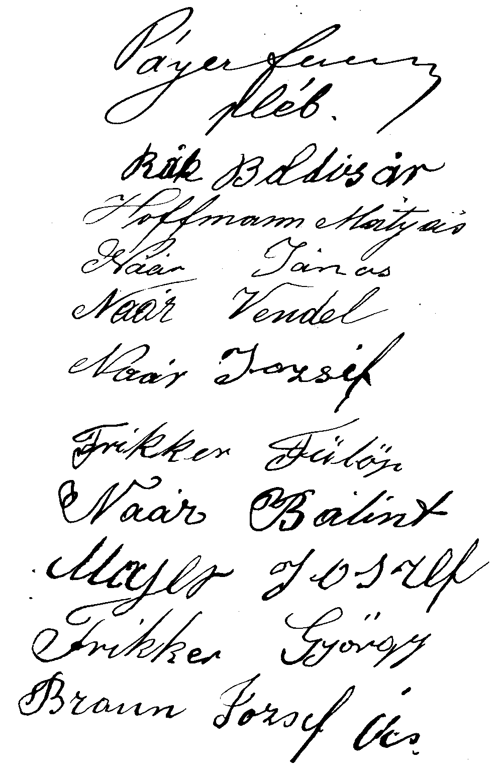 Egyh�ztan�csi jegyz�k�nyv al��r�si r�sze, 1911